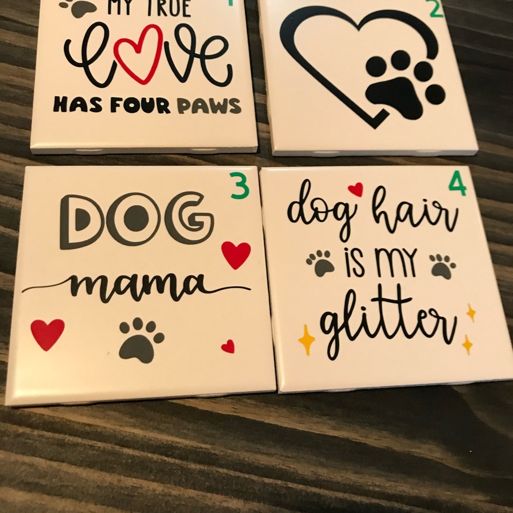 Ceramic Tile Coasters (You Pick 4)